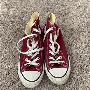 Red Converse High Tops